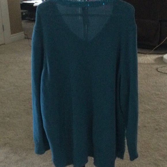 Pennington’s Turquoise Sparkly Sweater - Picture 4 of 5